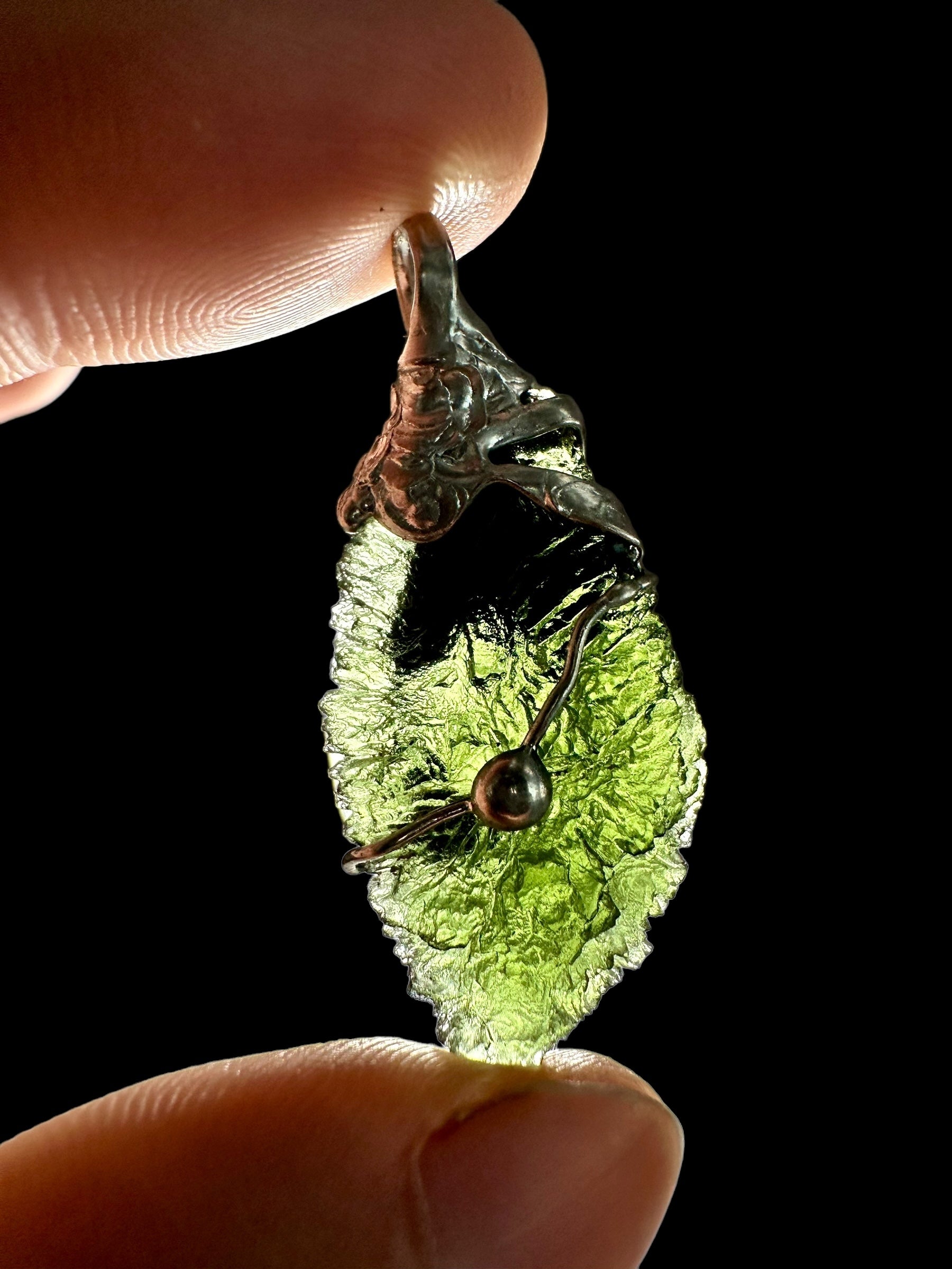 Moldavite pendant - P/V110