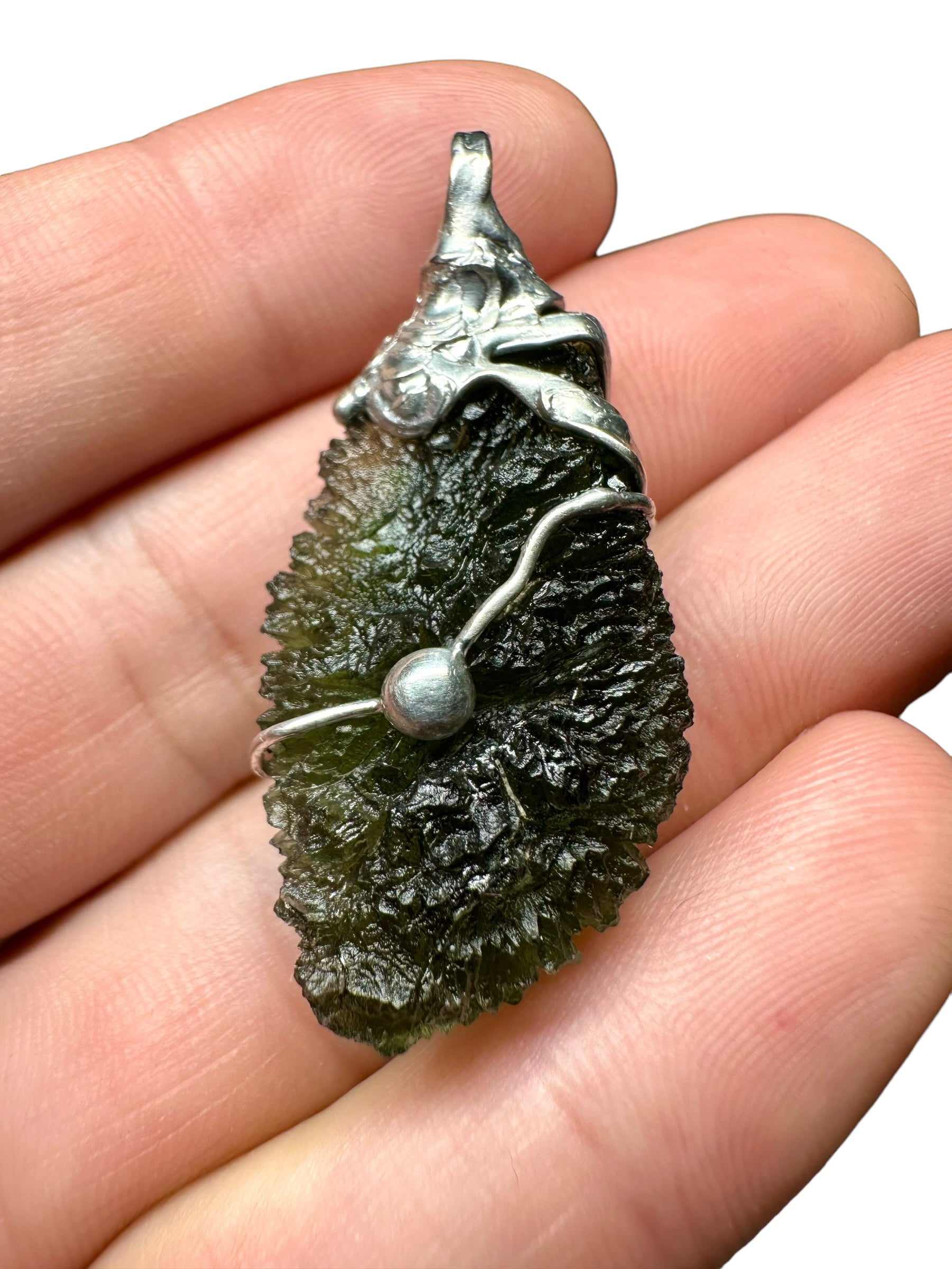 Moldavite pendant