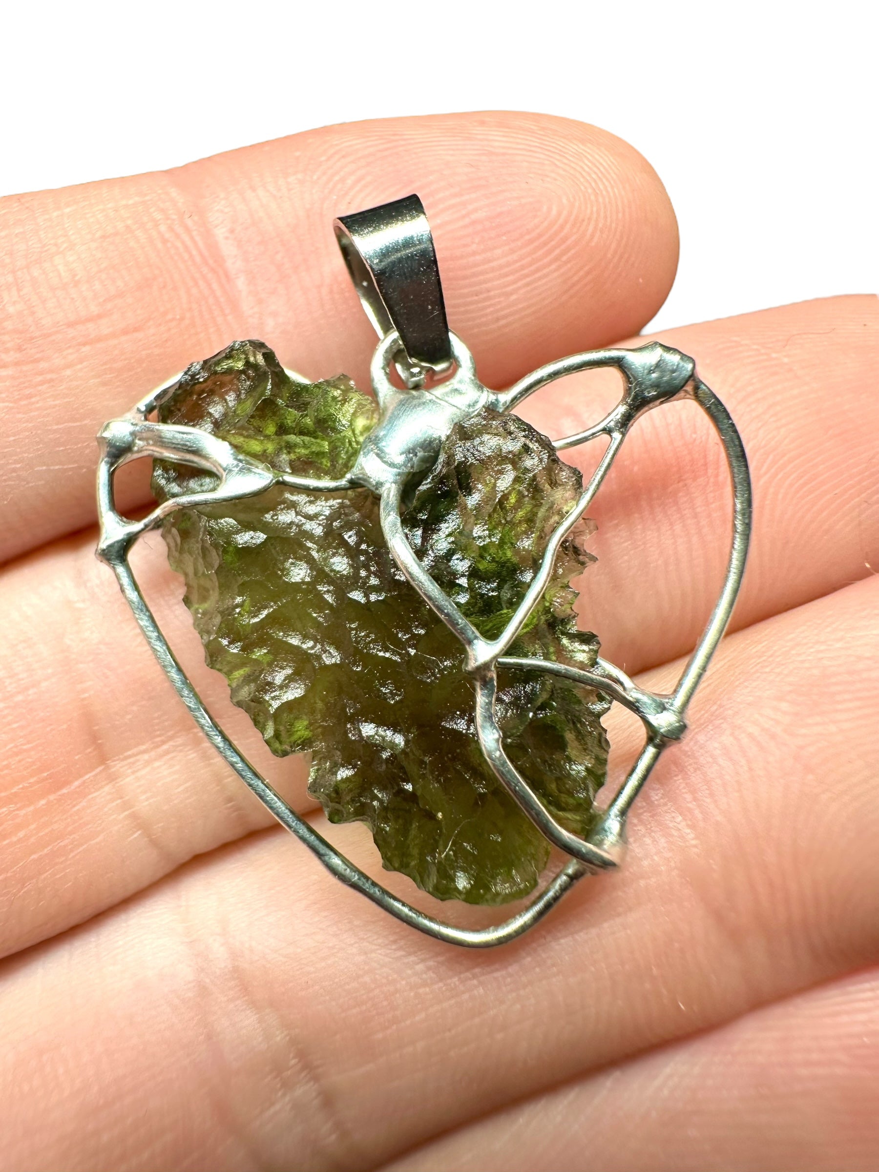 Moldavite pendant