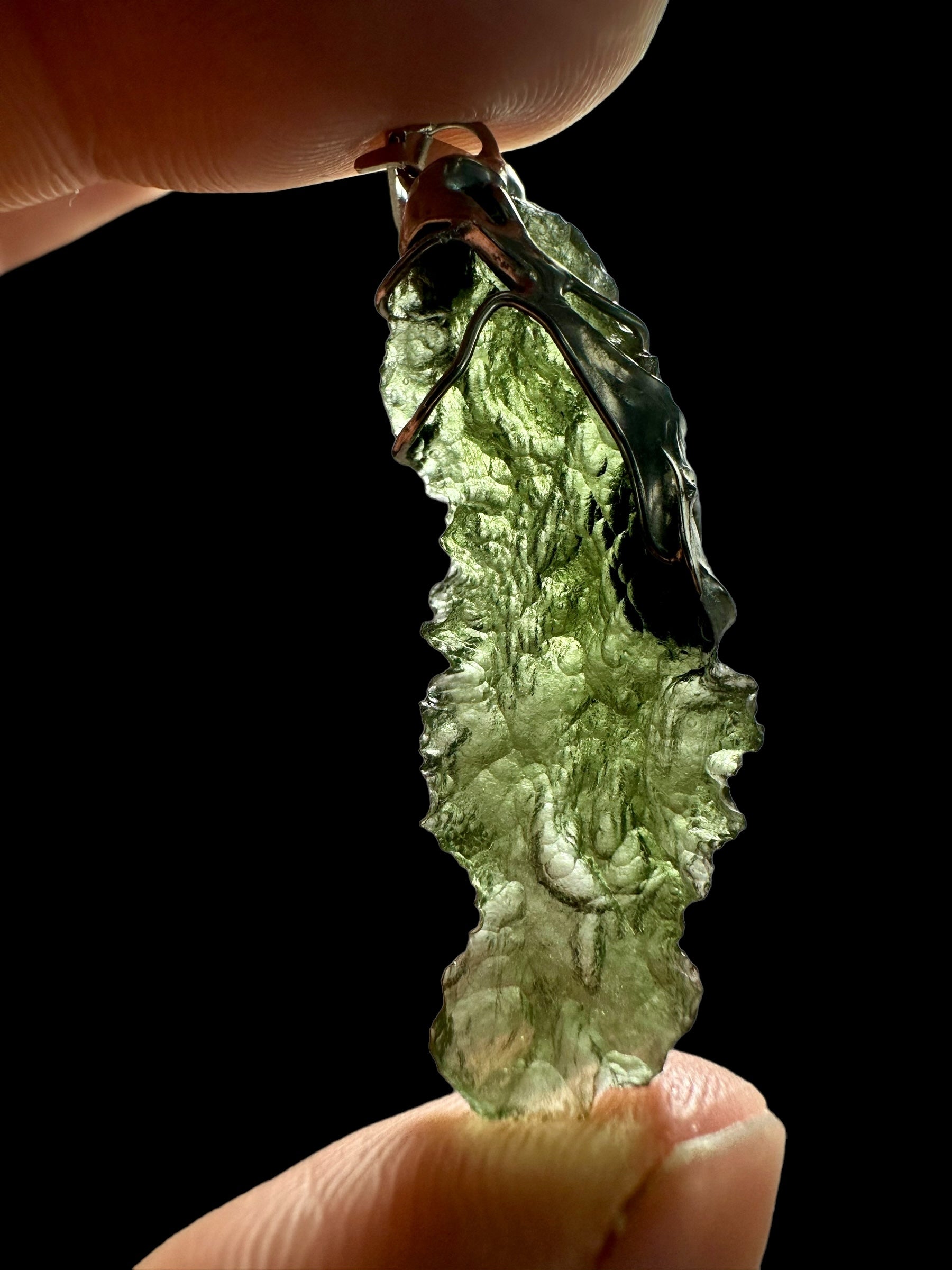 Moldavite pendant - P/V112
