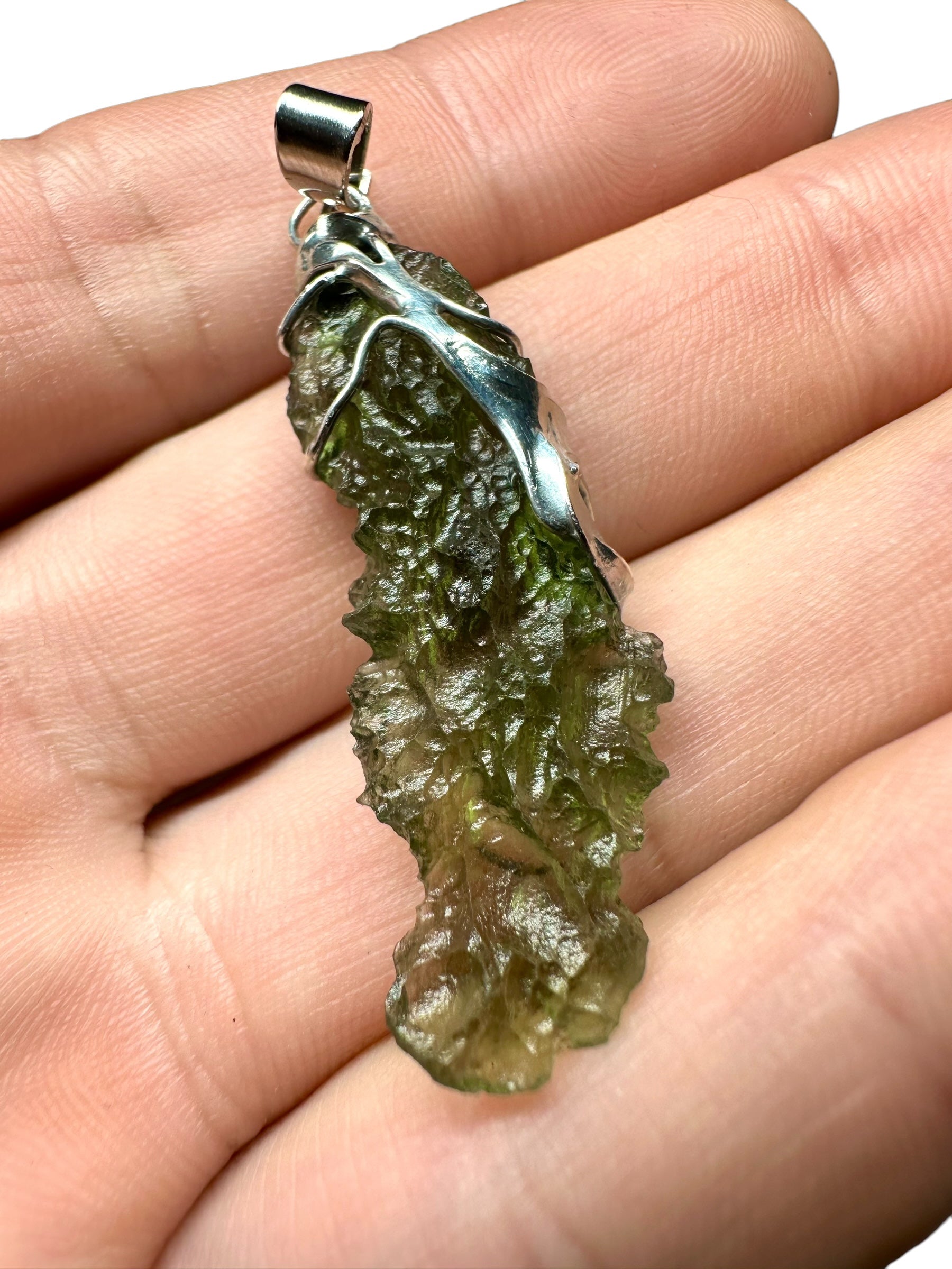 Moldavite pendant