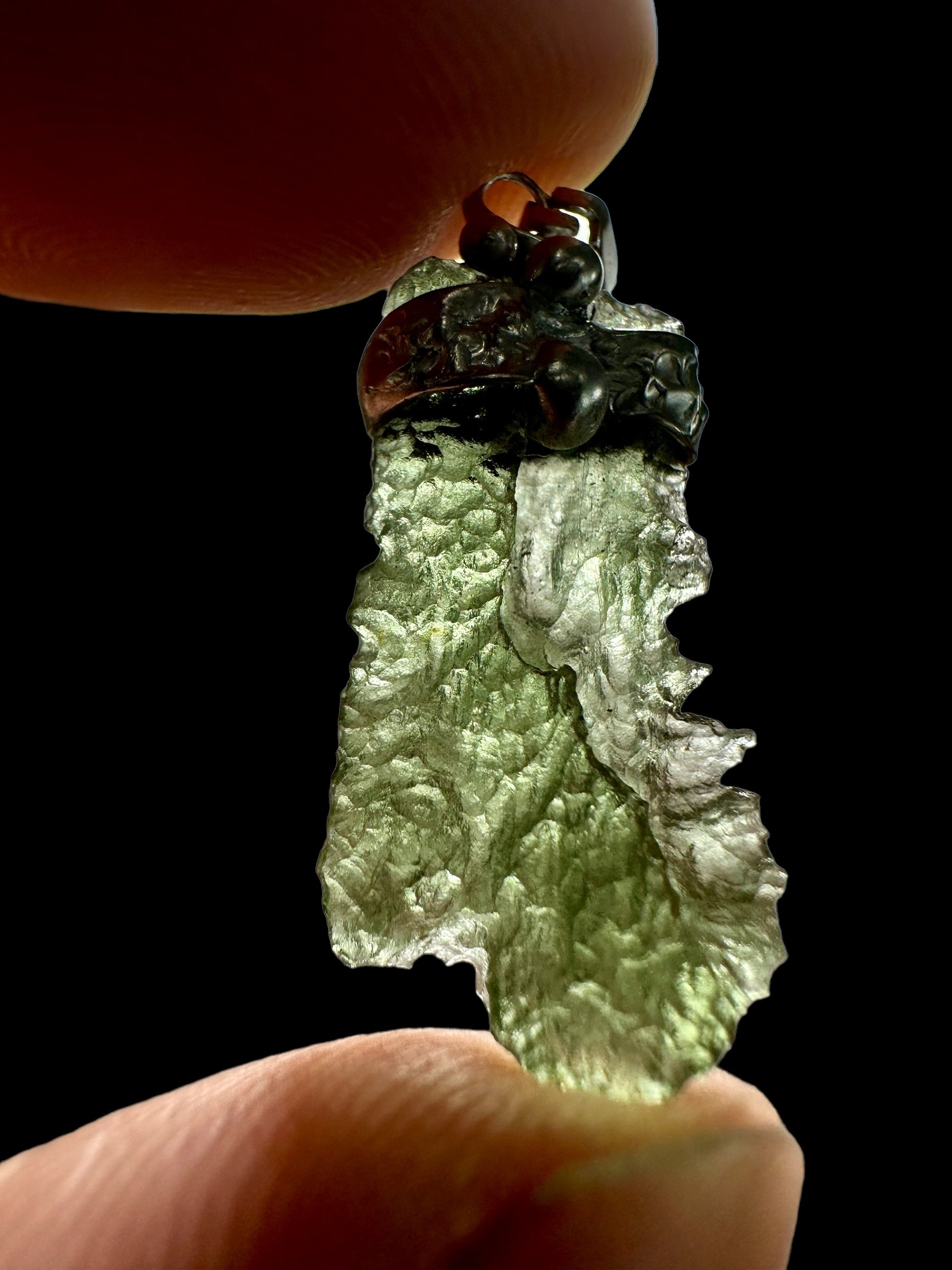 Moldavite pendant - P/V115