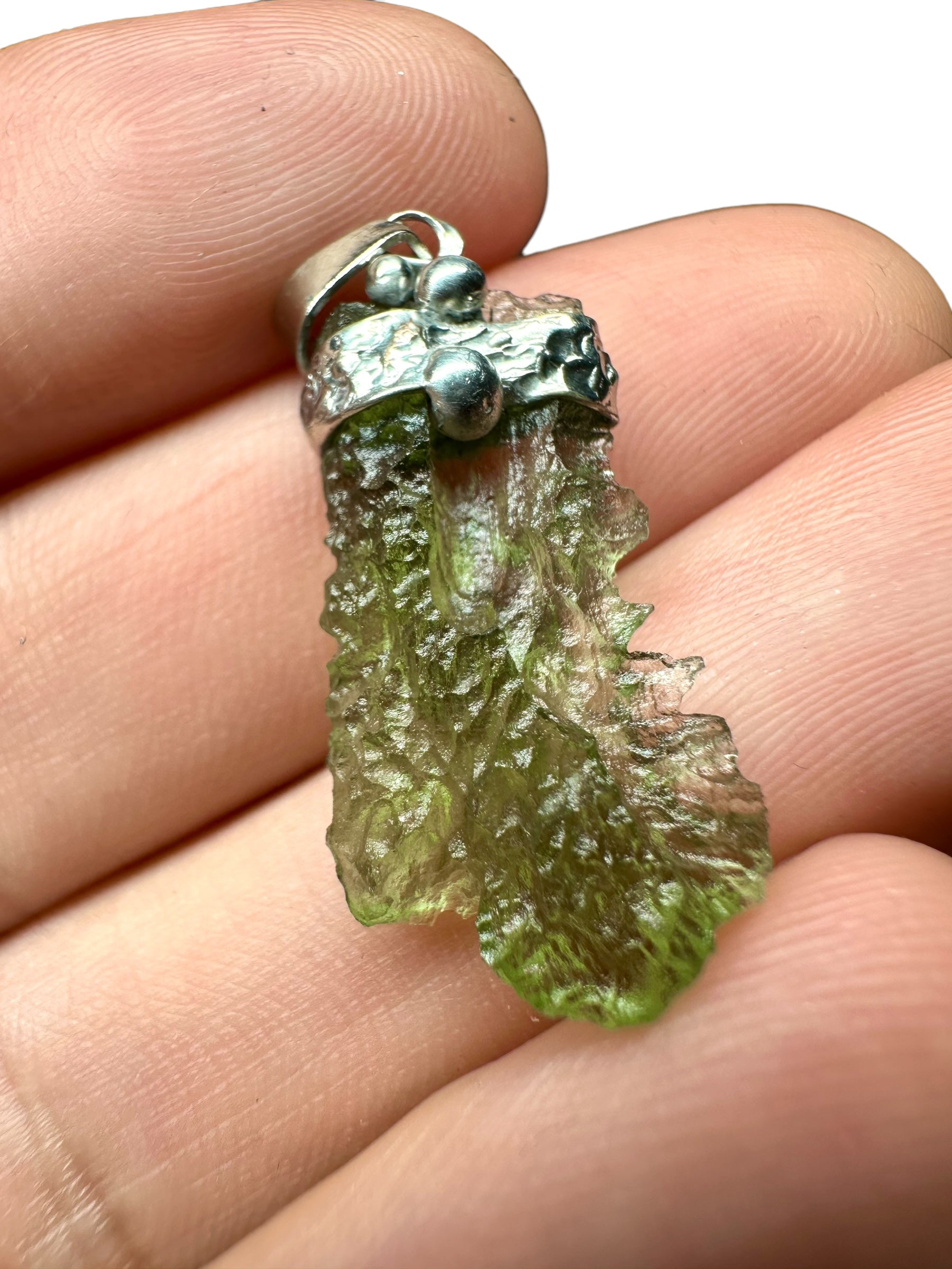 Moldavite pendant