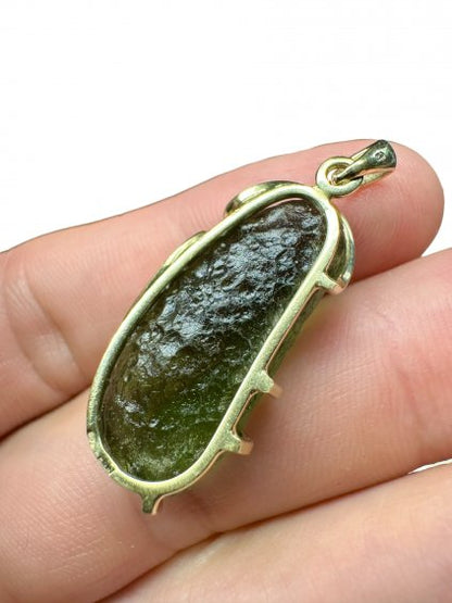 Pendente in Oro con Moldavite - ZP/V003