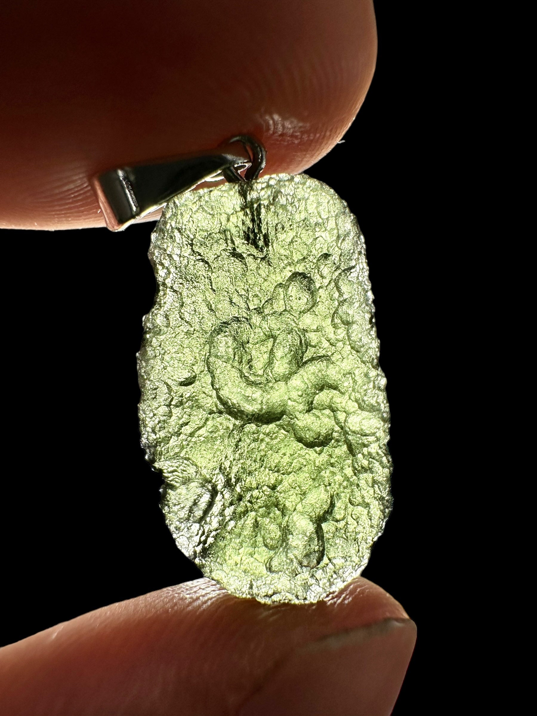 Moldavite pendant - P/V160