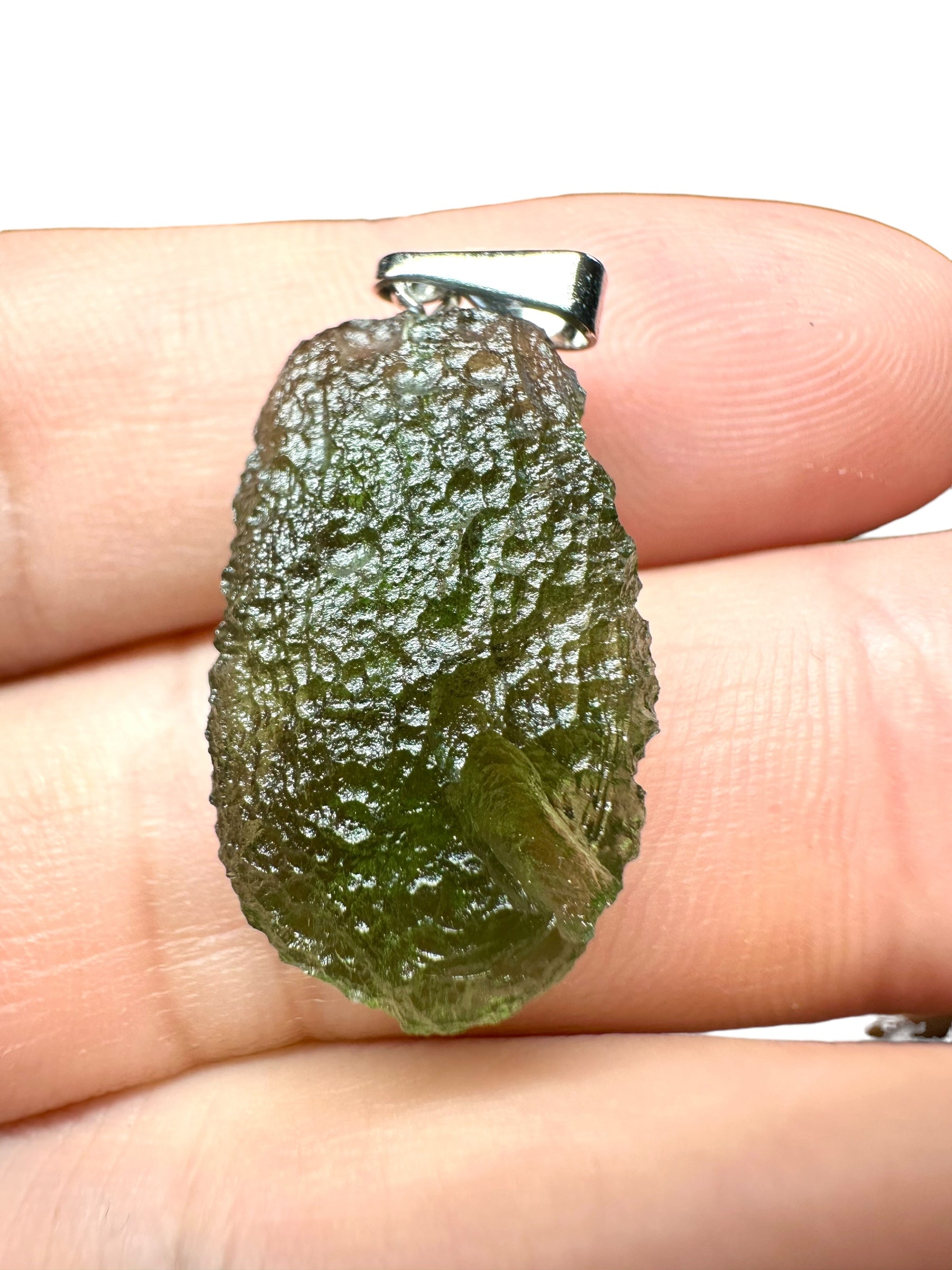 Moldavite pendant