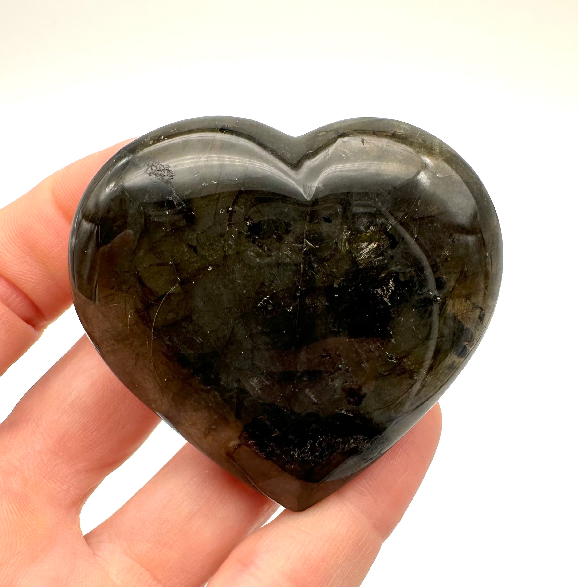 Labradorite heart 5,3 cm – Madagascar - L005
