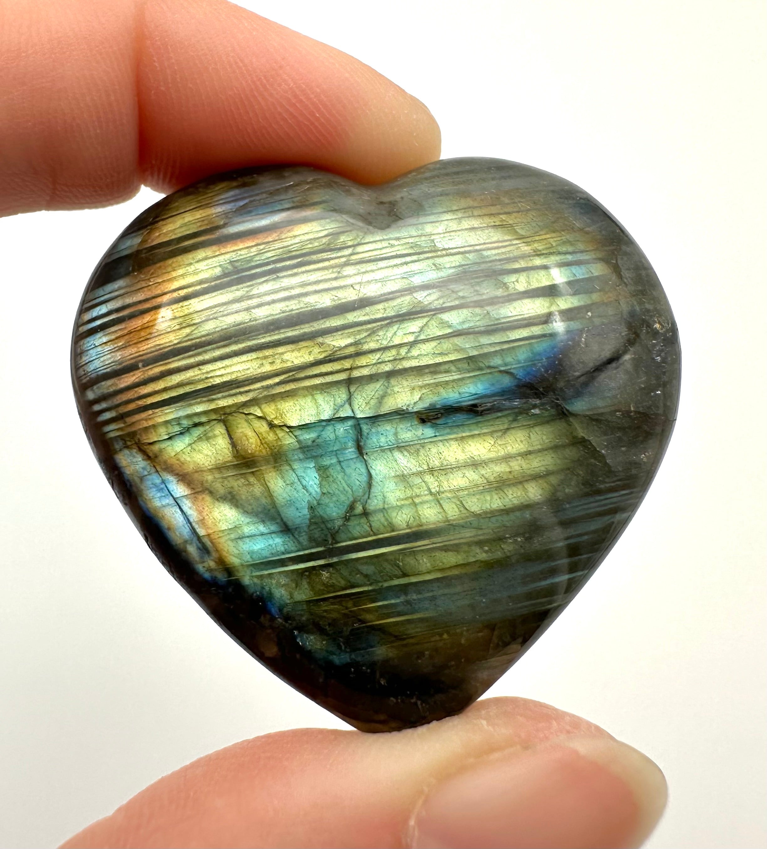 Labradorite heart 4,2 cm – Madagascar