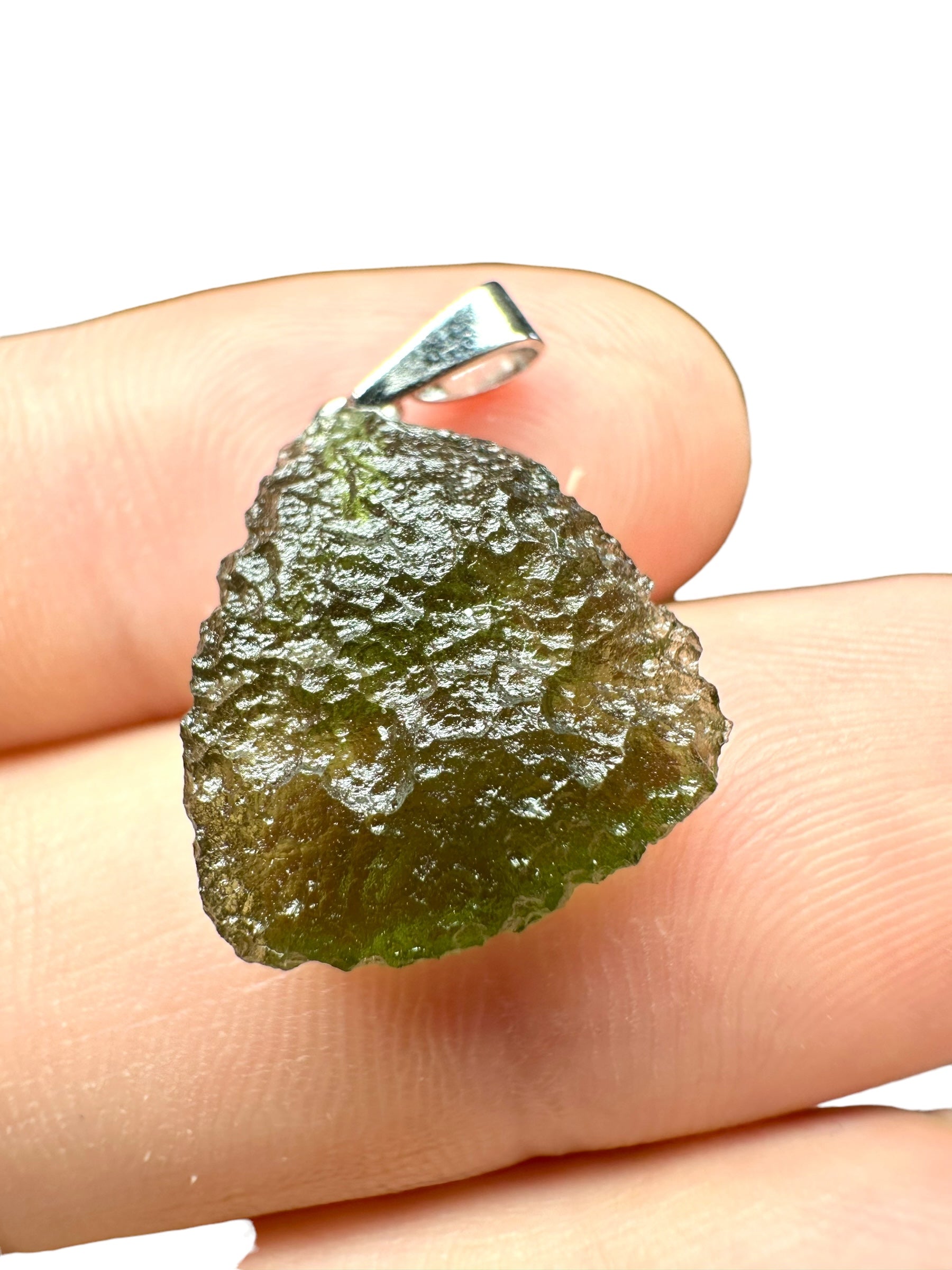 Moldavite pendant