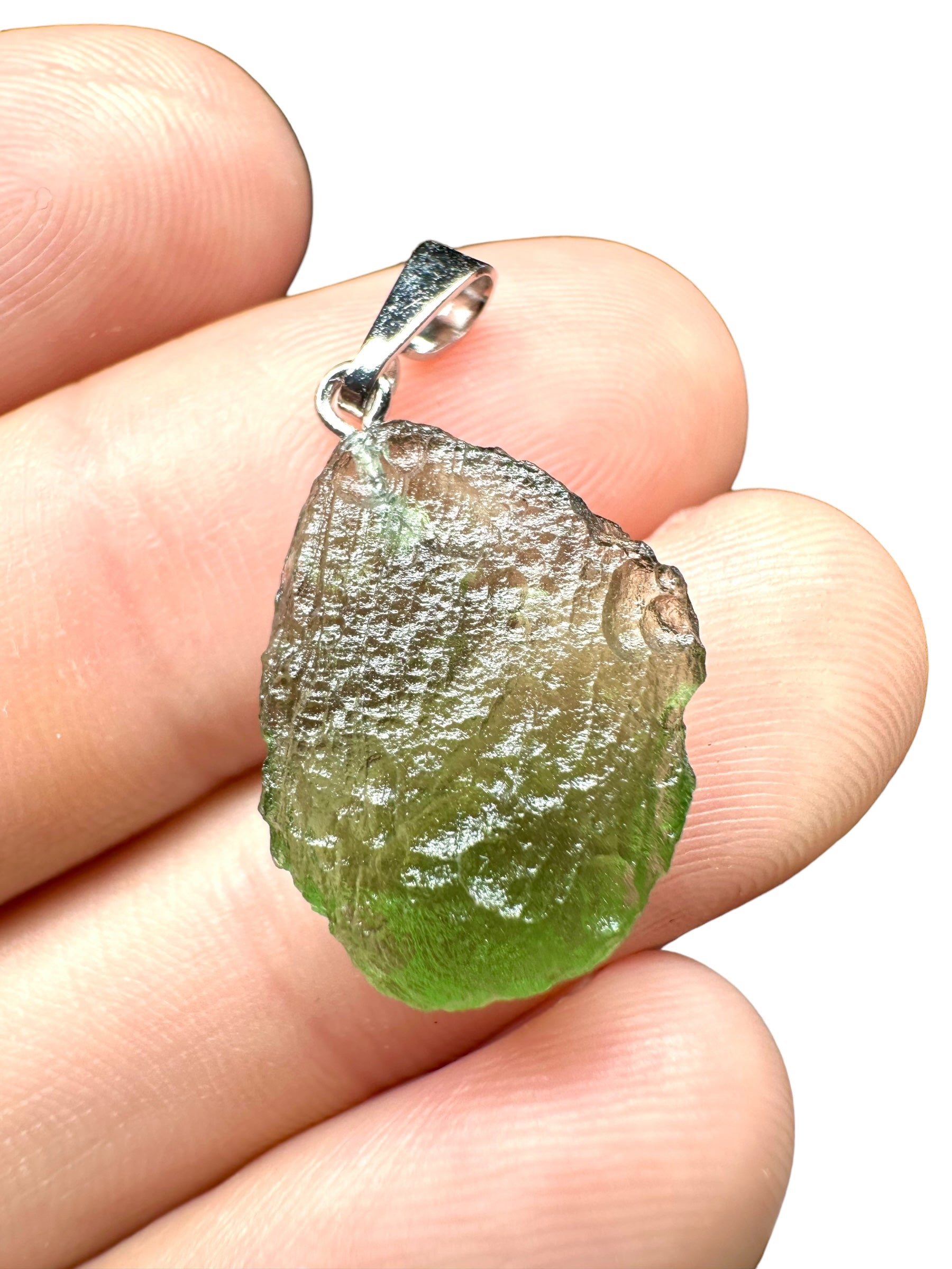 Moldavite pendant