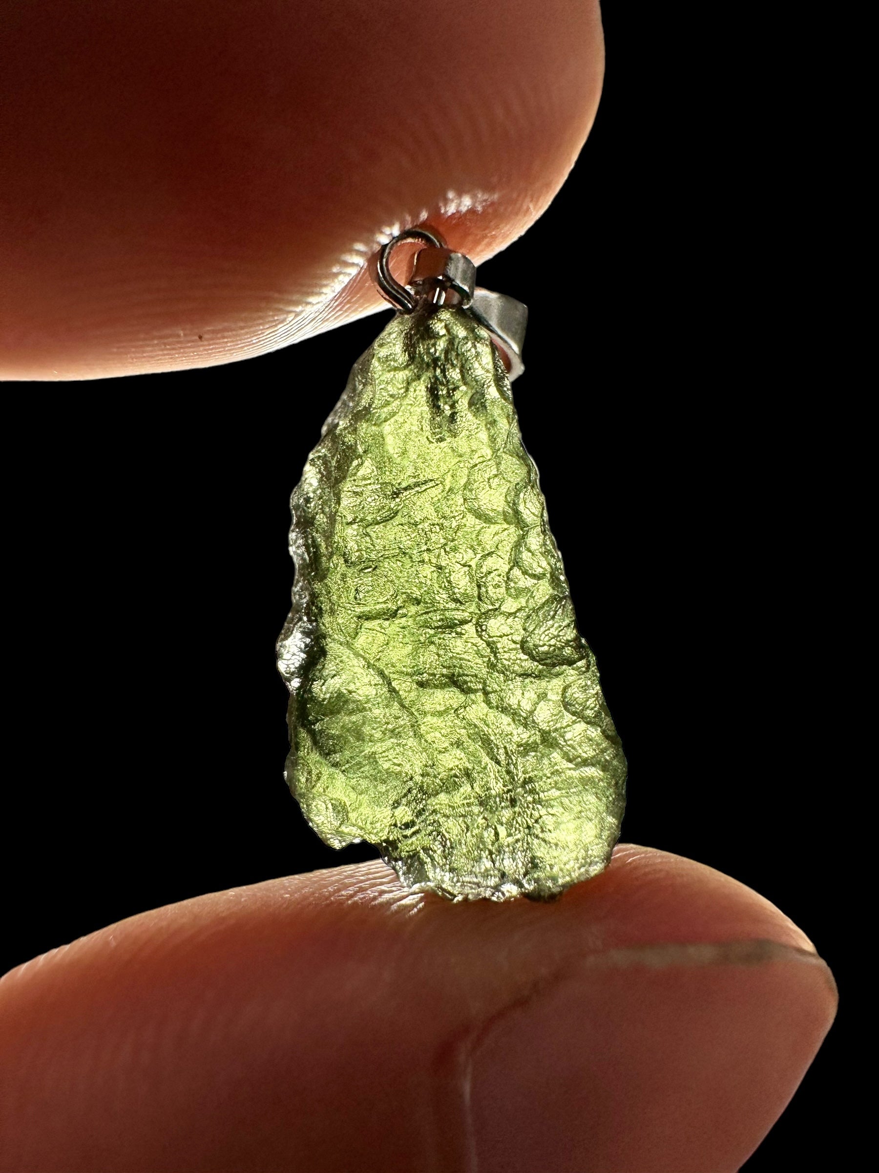 Moldavite pendant - P/V182