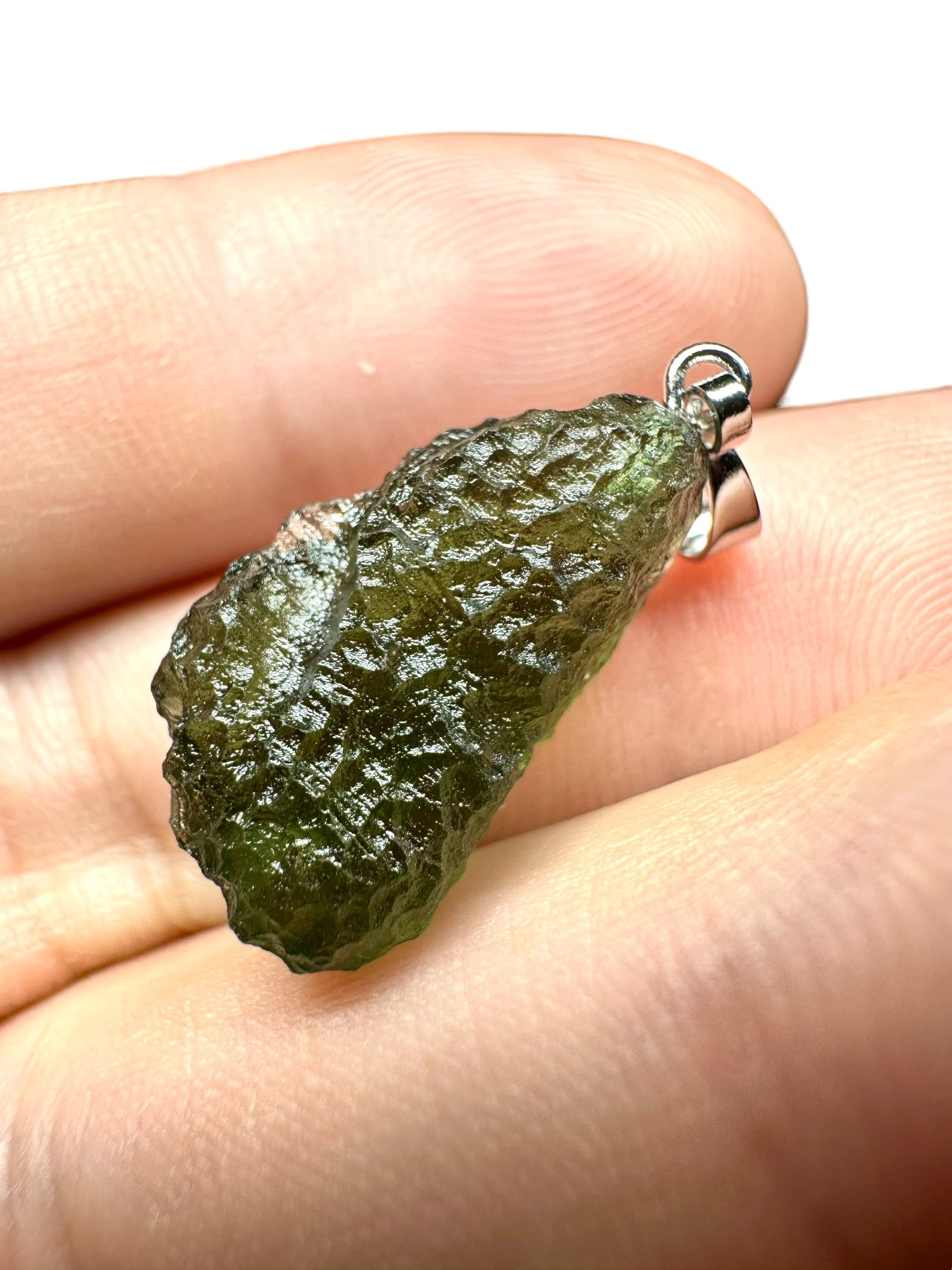 Moldavite pendant