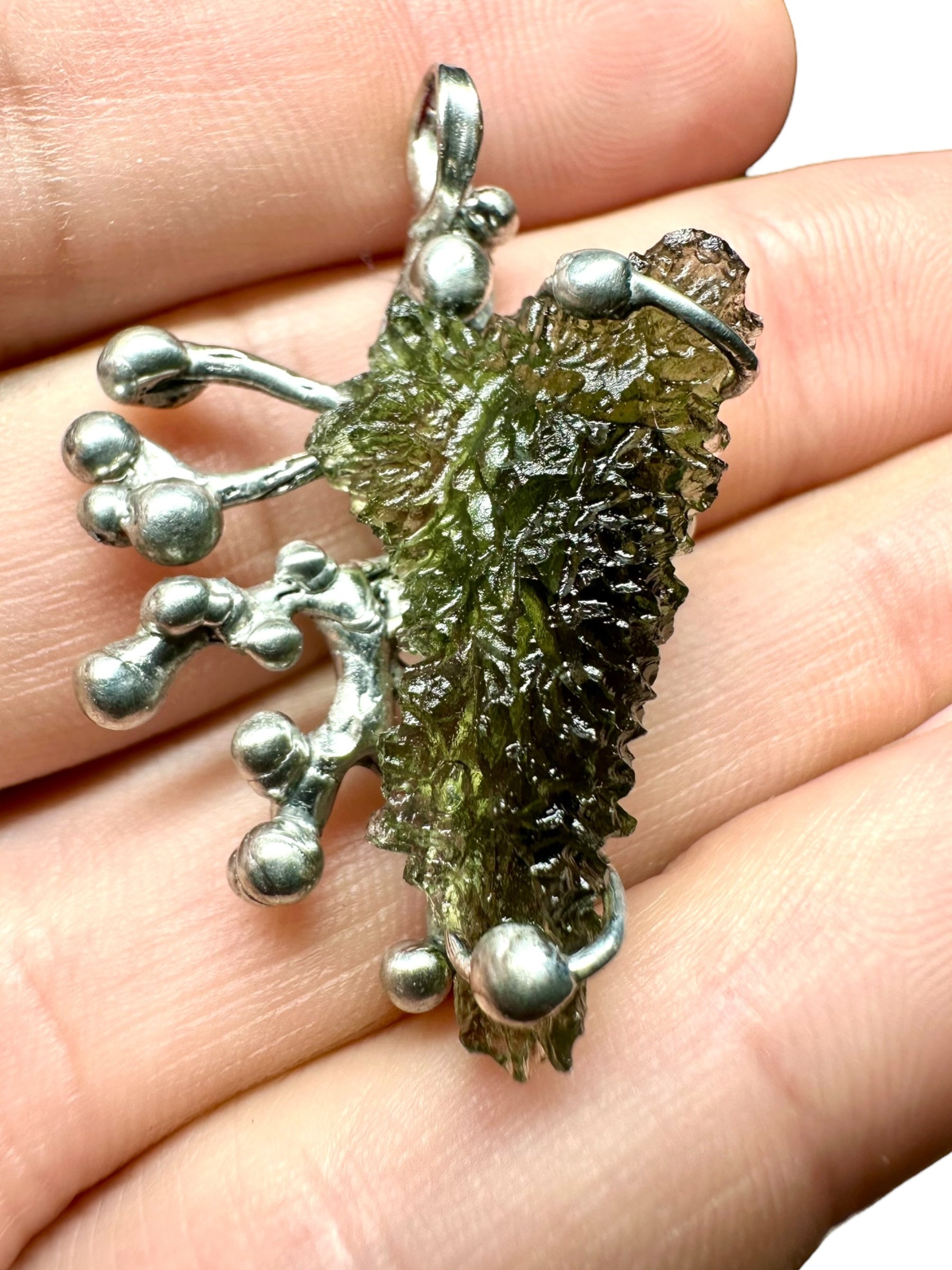 Moldavite pendant