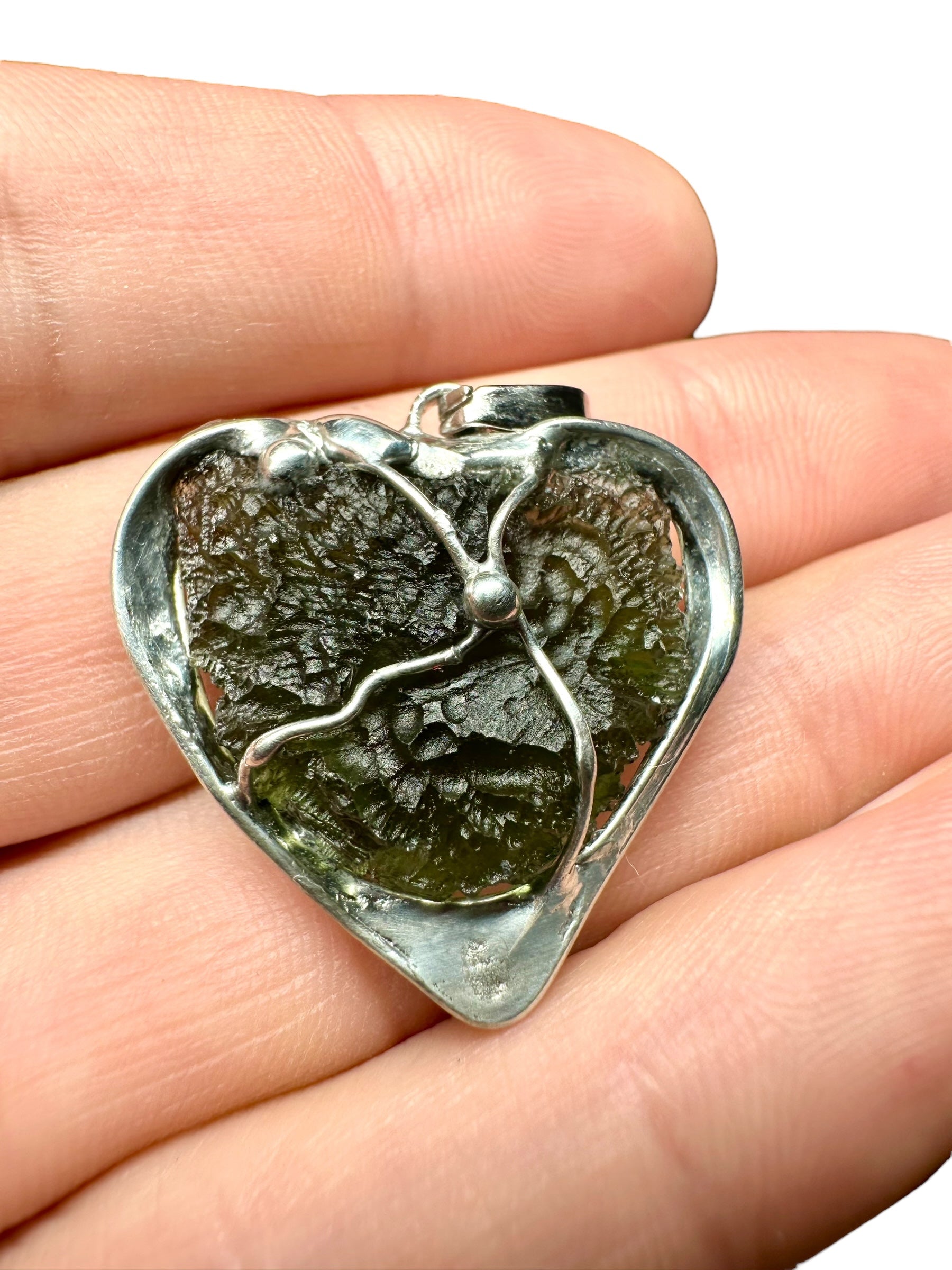 Moldavite pendant