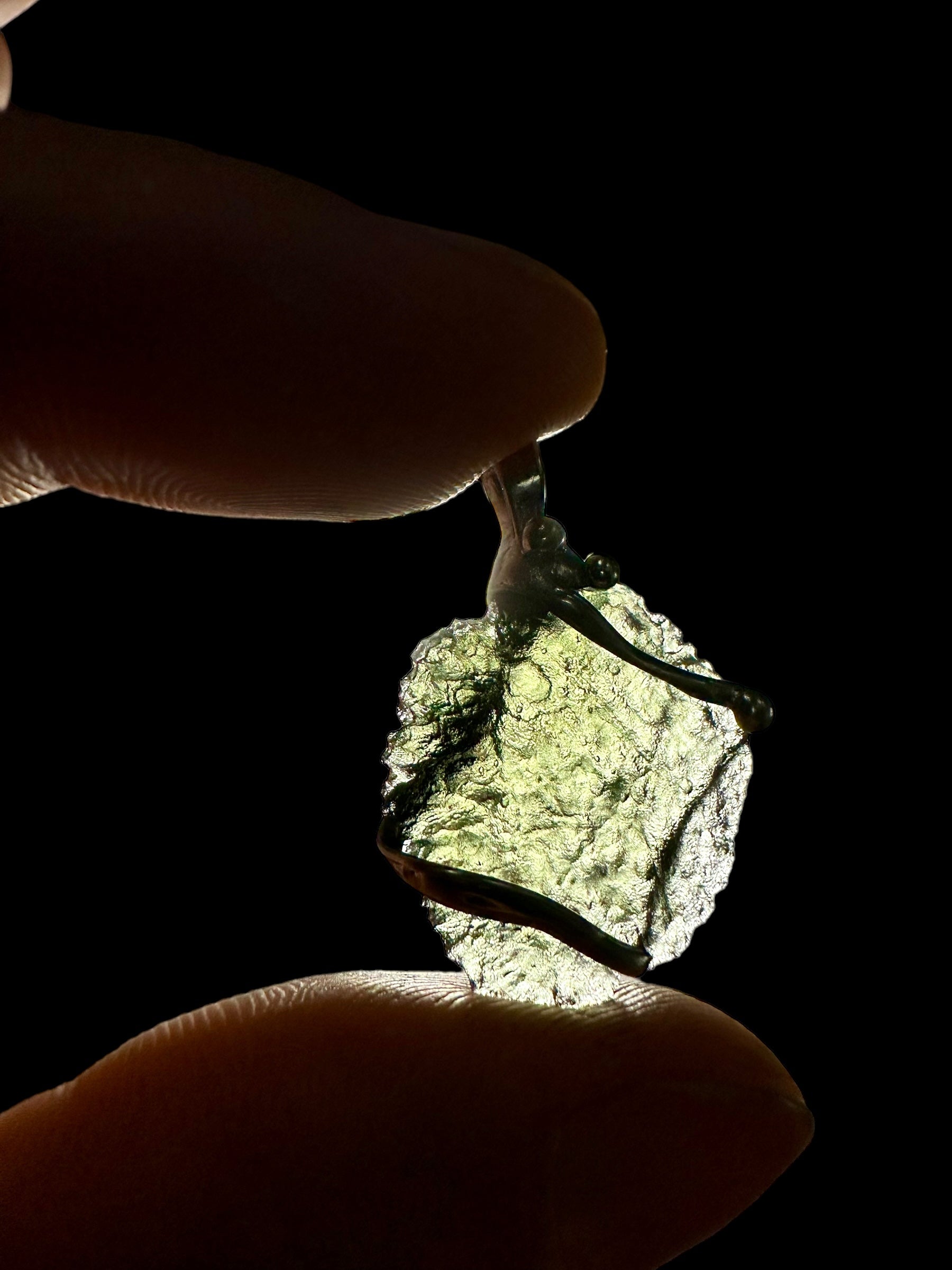Moldavite pendant - P/V197