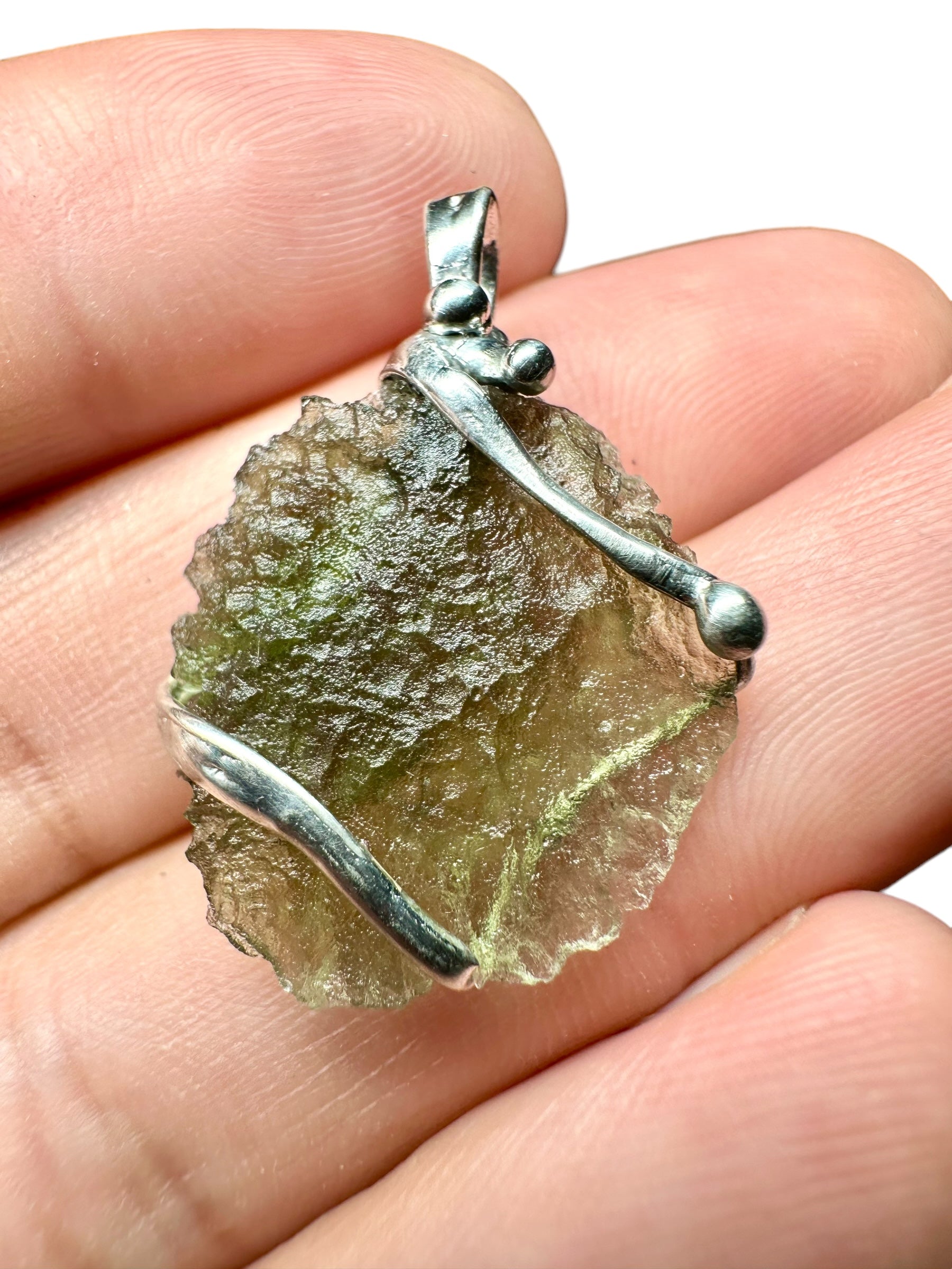 Moldavite pendant
