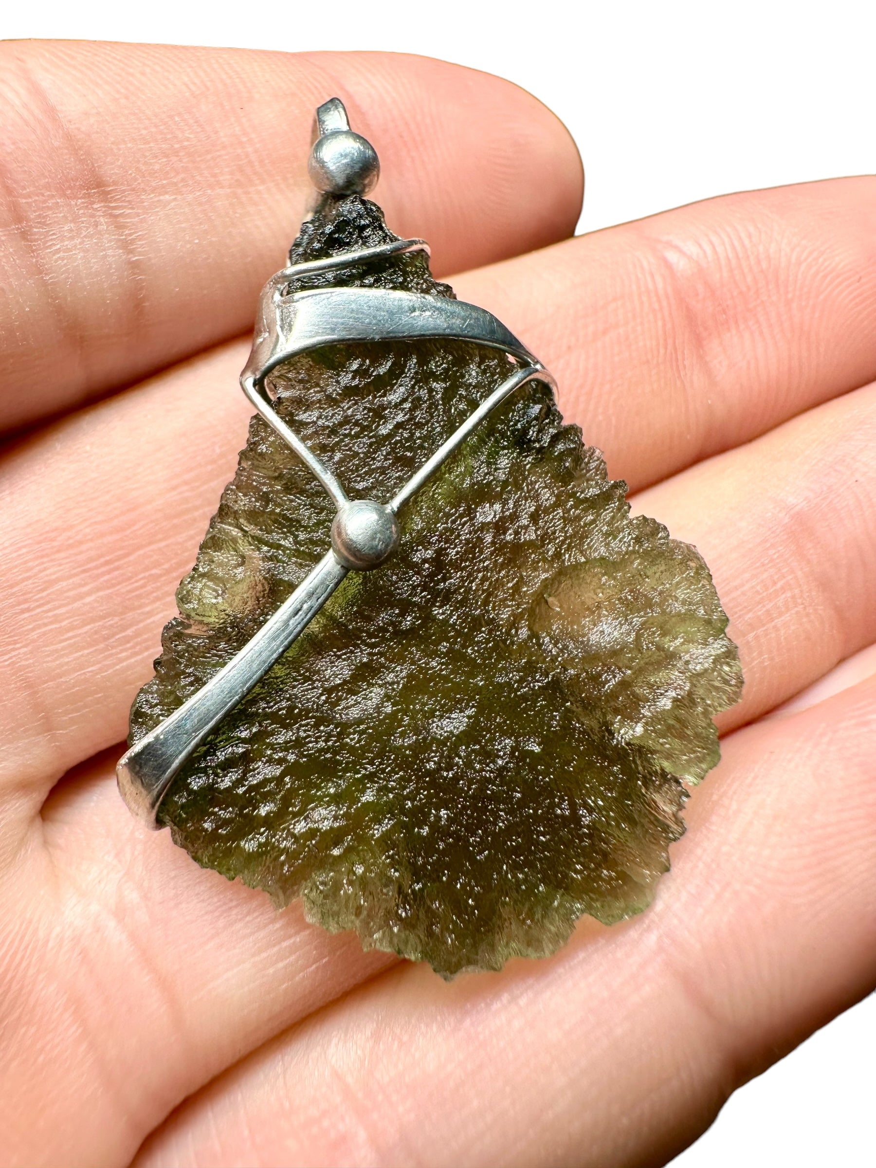 Moldavite pendant