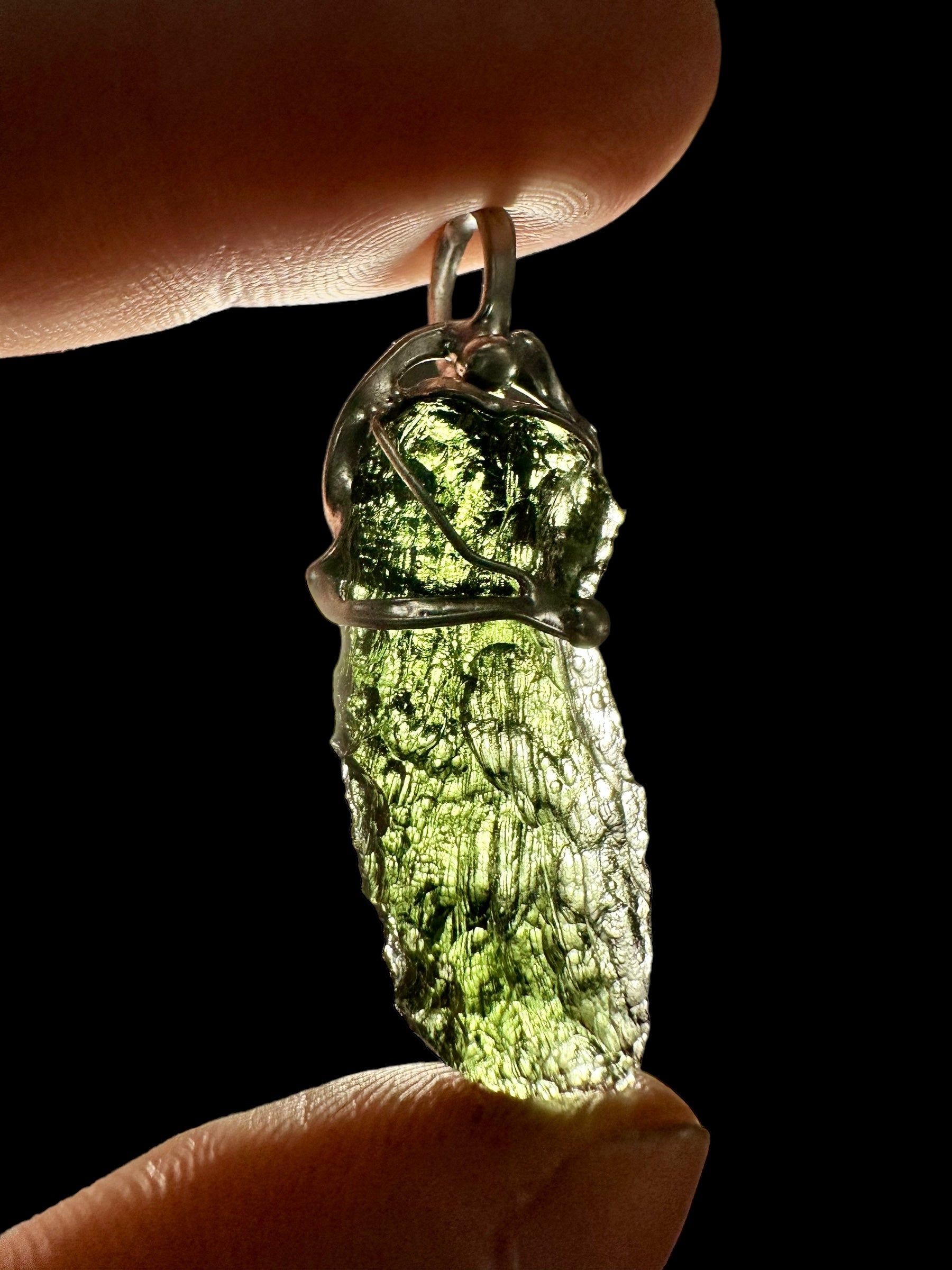 Moldavite pendant - P/V206