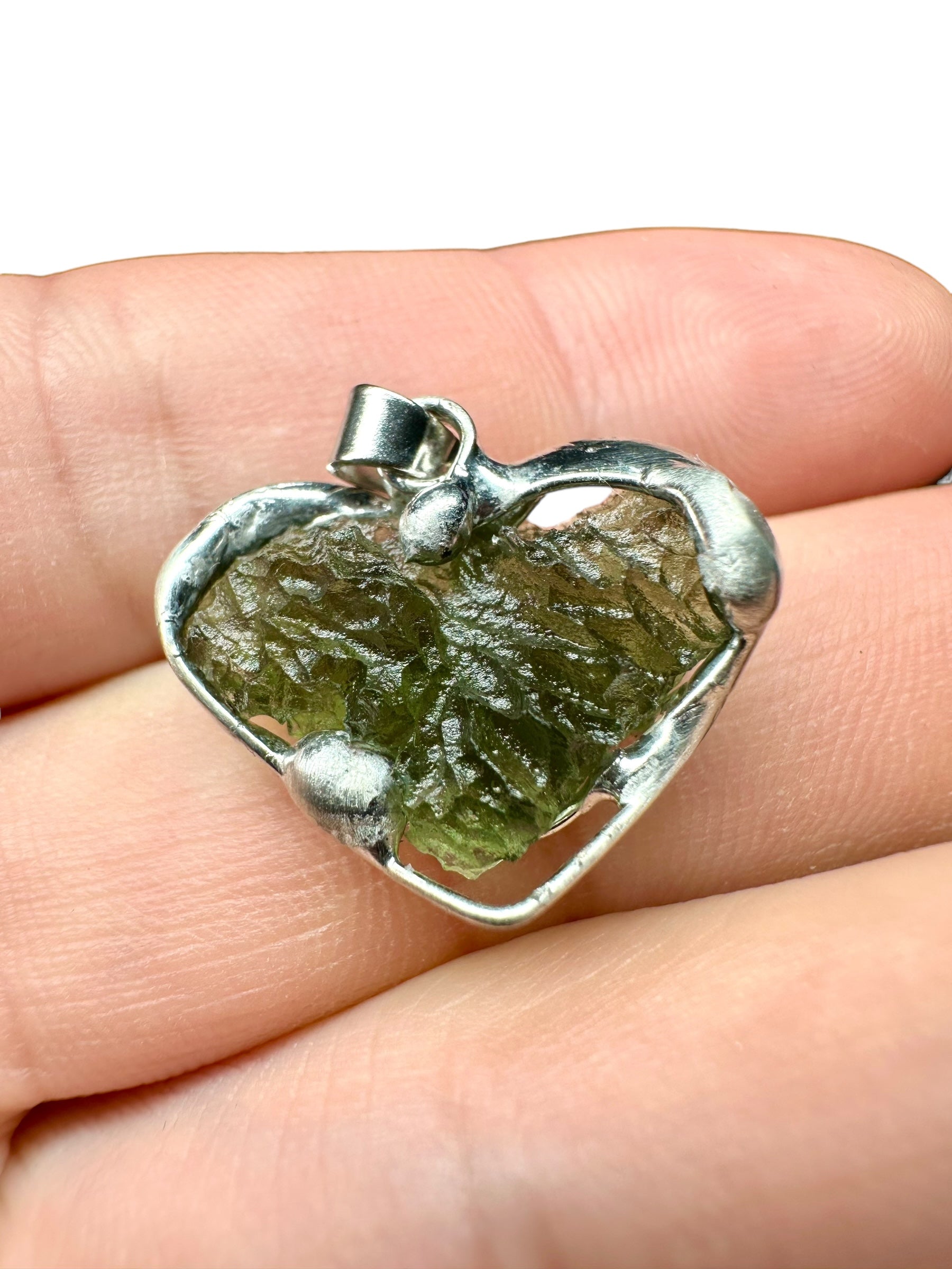Moldavite pendant