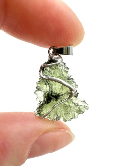 Moldavite pendant