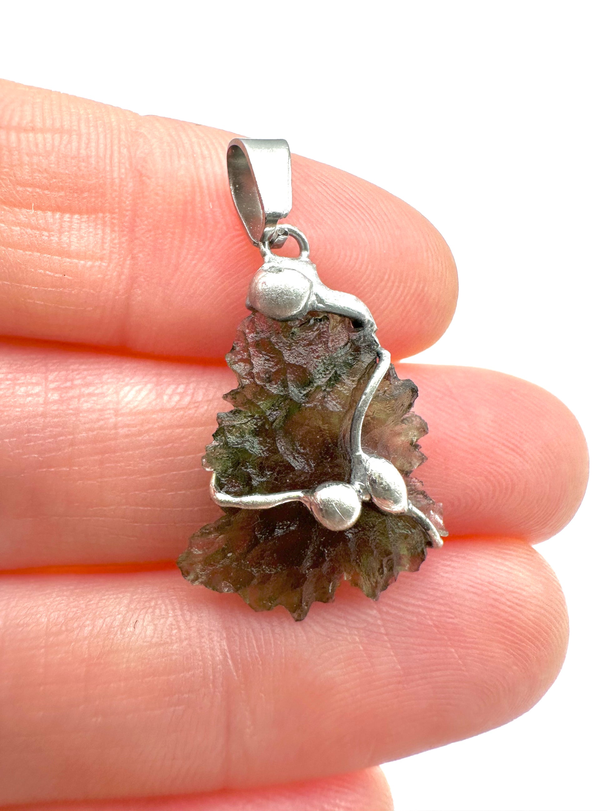 Moldavite pendant