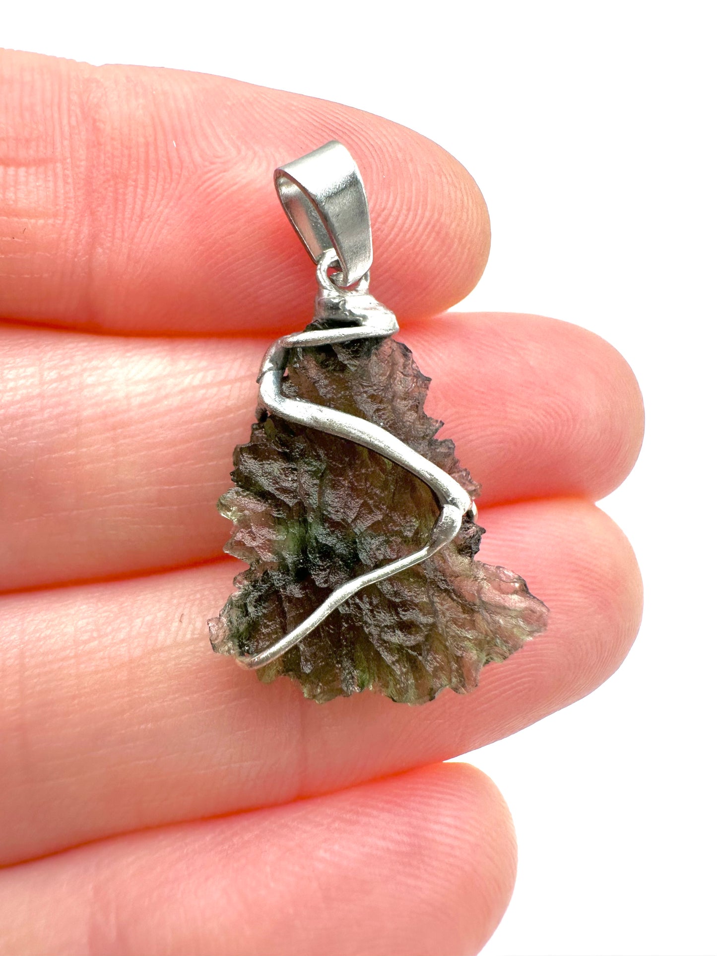 Moldavite pendant