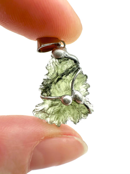 Moldavite pendant