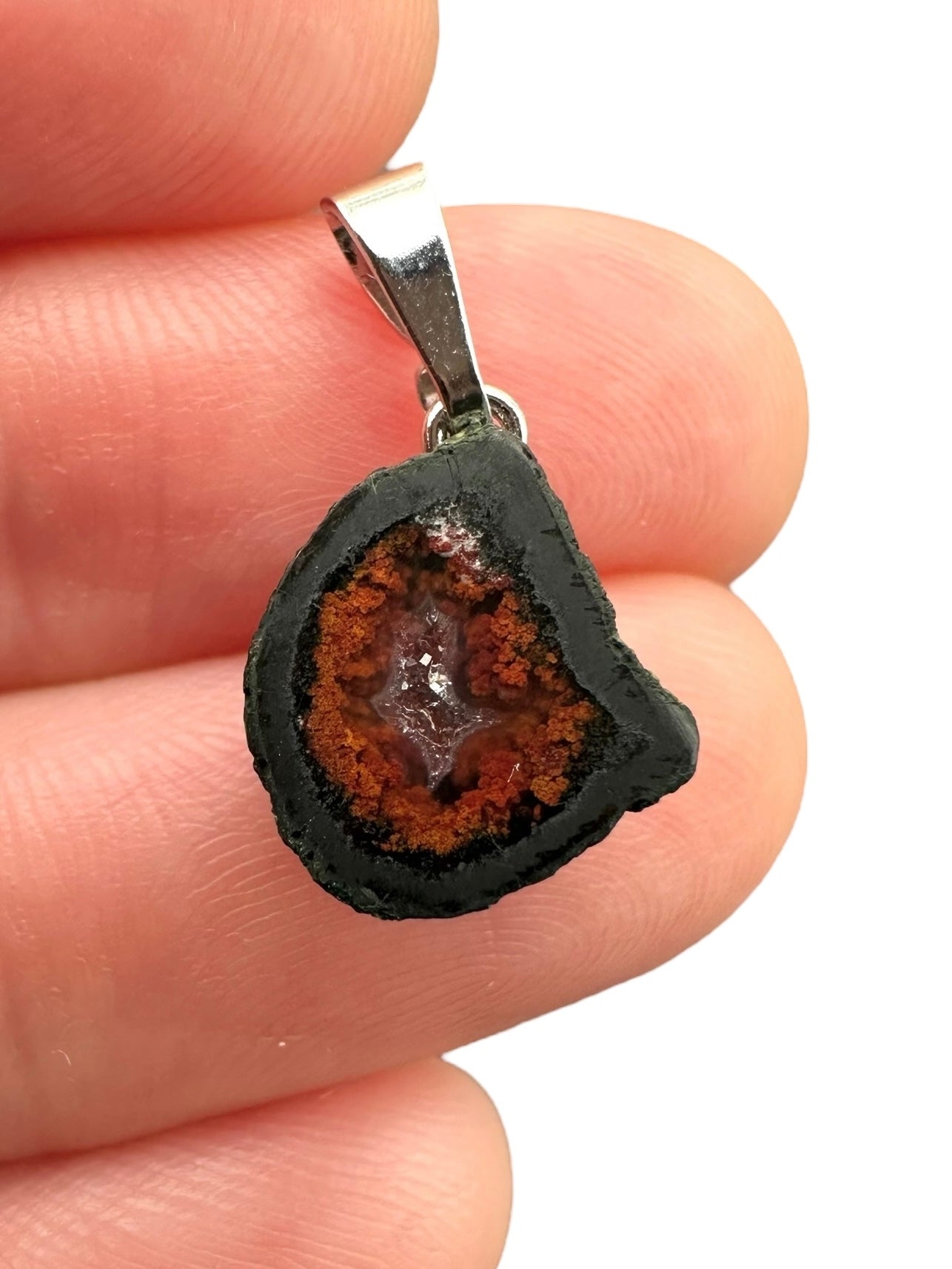 Pendant from Tabasco Agate Geode