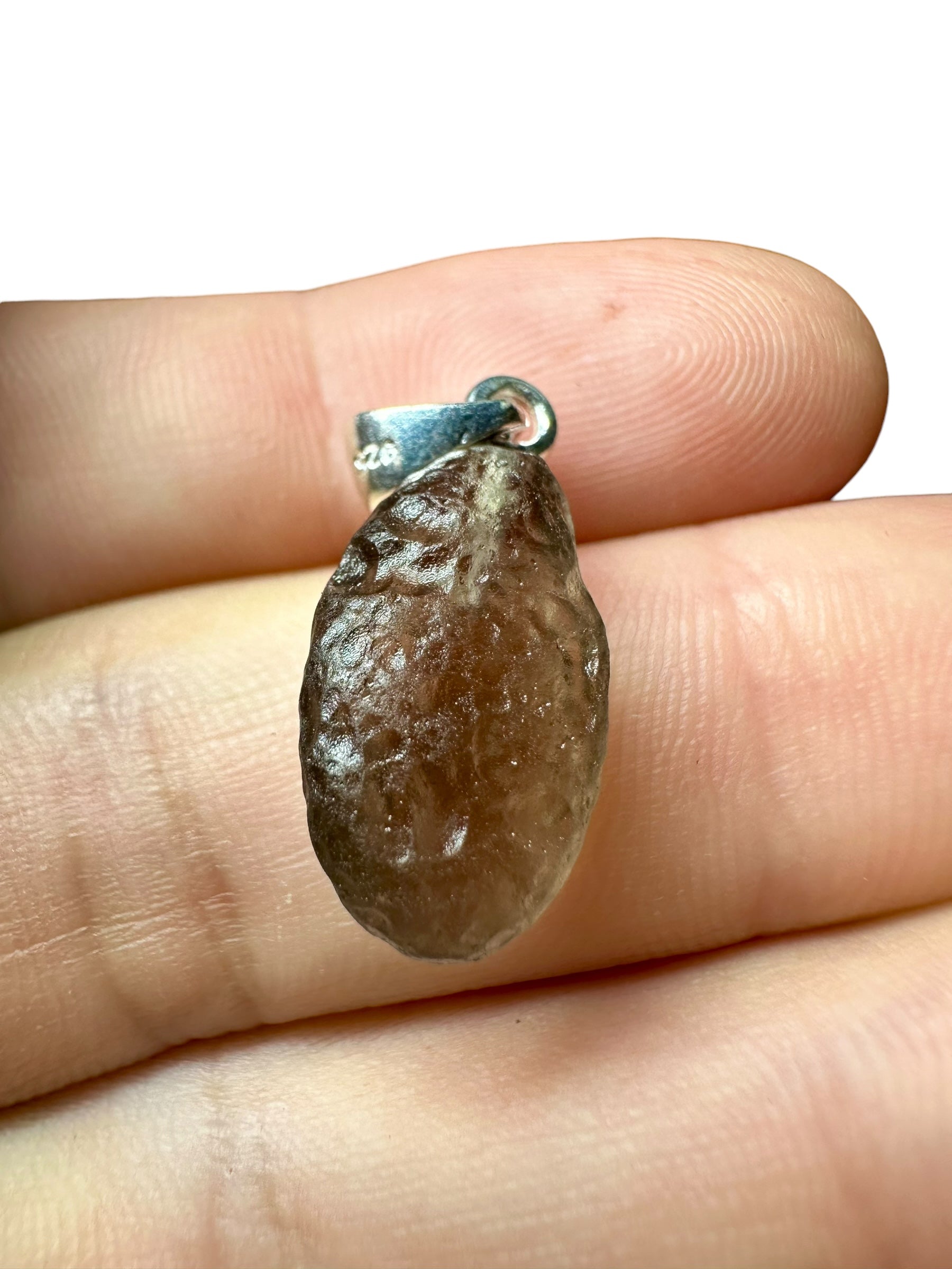 Silver colombianite pendant - SP/K006