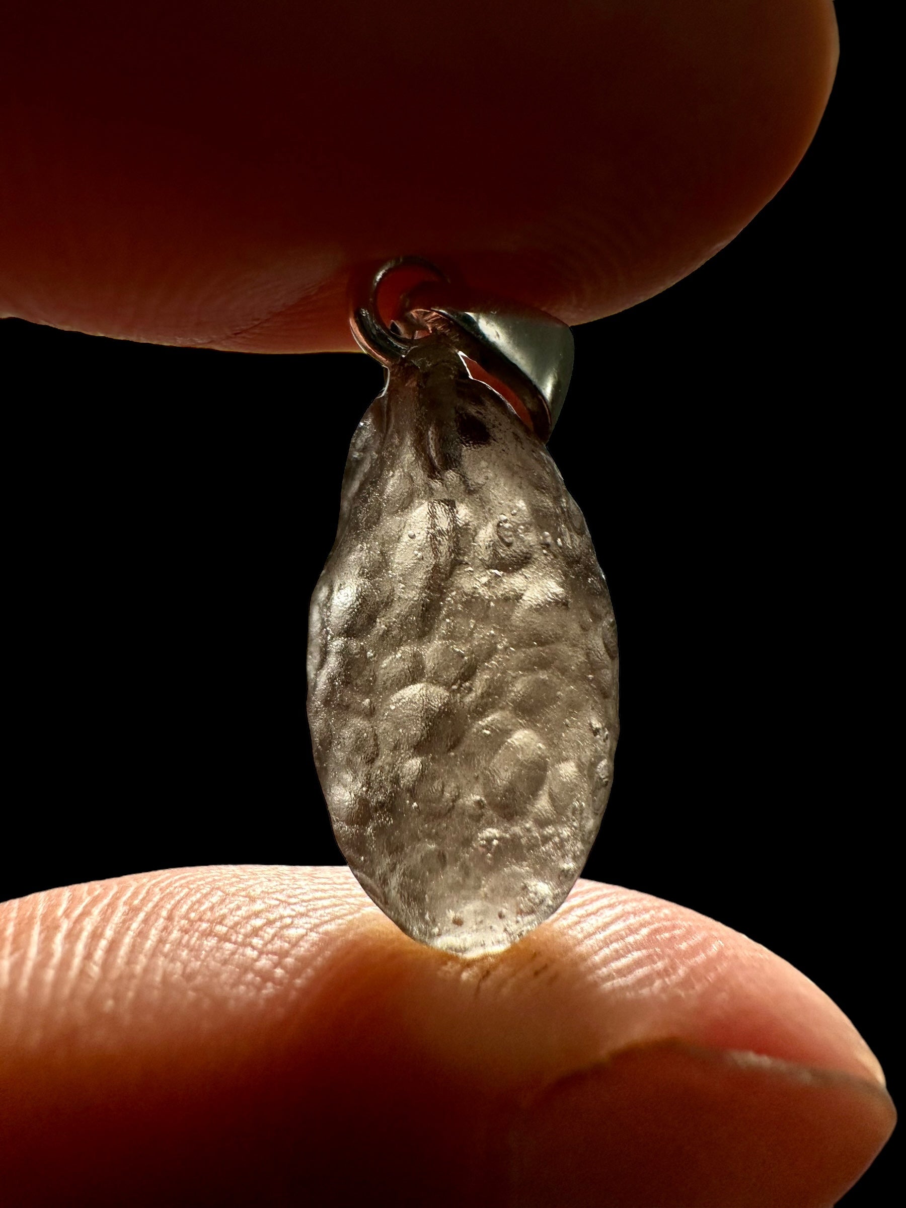 Silver colombianite pendant - SP/K006