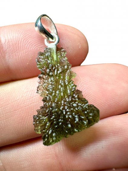 Pendente in Argento con Moldavite - SP/V002