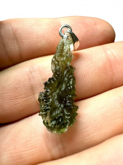 Pendente in Argento con Moldavite - SP/V004