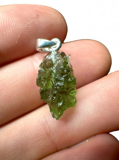 Pendente in Argento con Moldavite - SP/V012