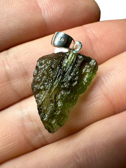 Pendente in Argento con Moldavite - SP/V022