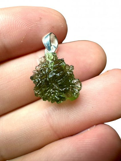 Pendente in Argento con Moldavite - SP/V032