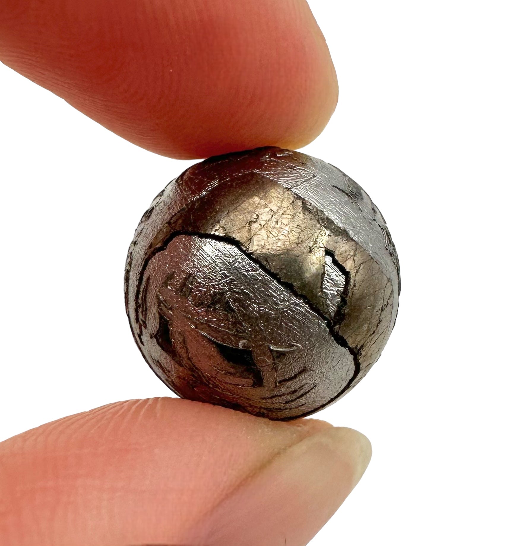 Meteorite Aletai sphere 16 mm – Xinjiang, China - MEAL05