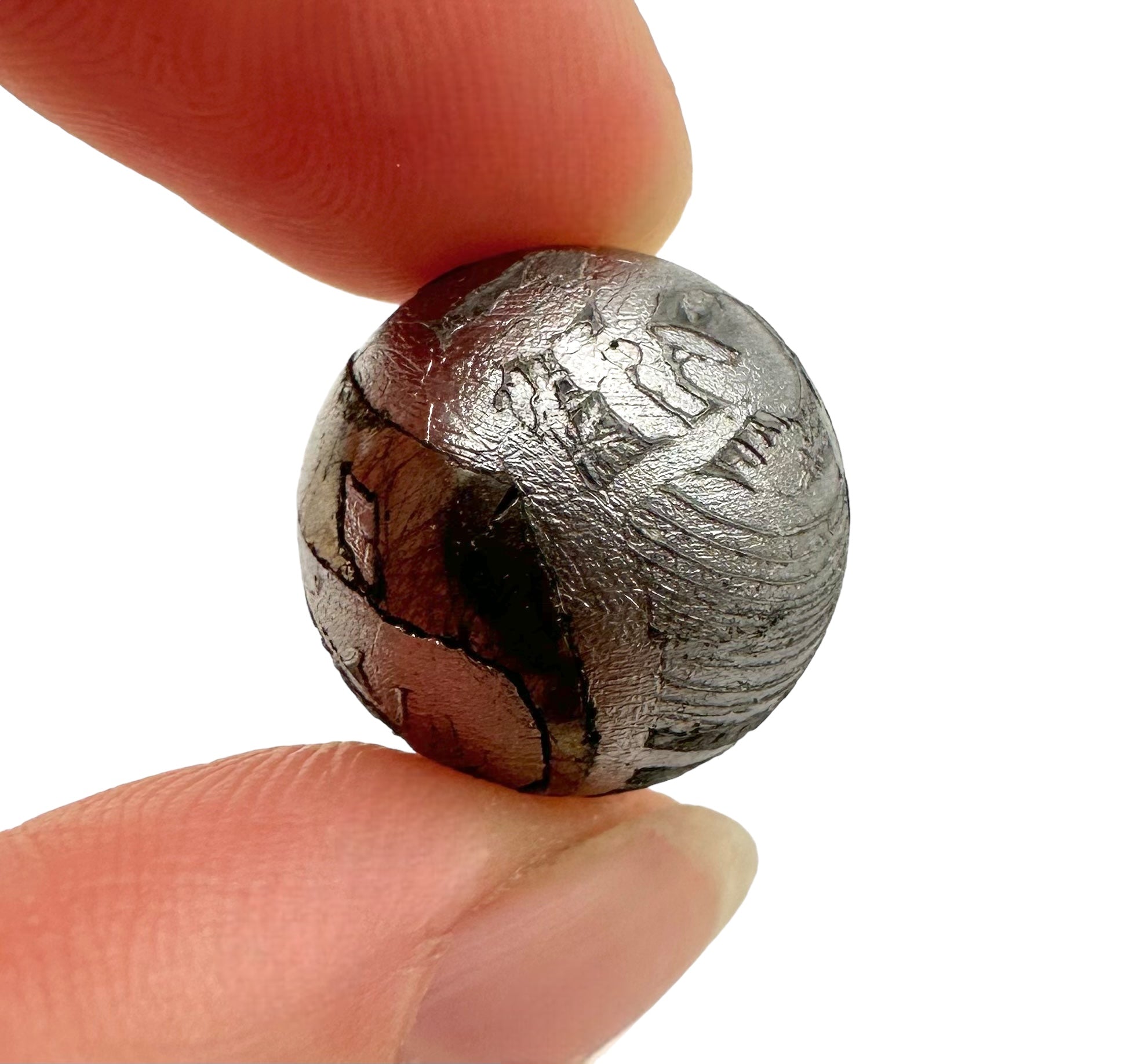 Meteorite Aletai sphere 16 mm – Xinjiang, China - MEAL05