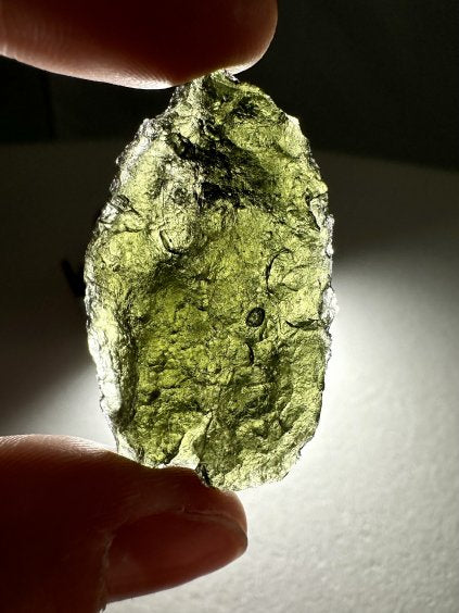 Moldavite Grezza – Vrabce – Kroclov – 13g - V110