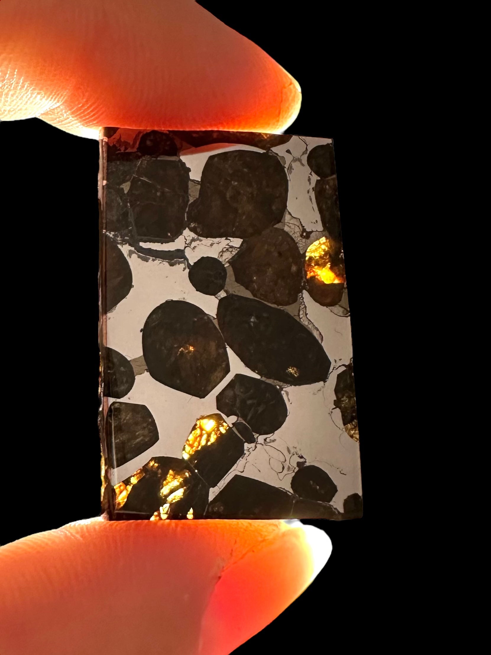 Brahin Pallasite Meteorite 7,2g – Belarus - MEBR03