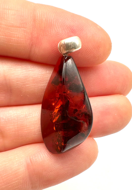 Pendente in argento con Ambra – SP/JN005
