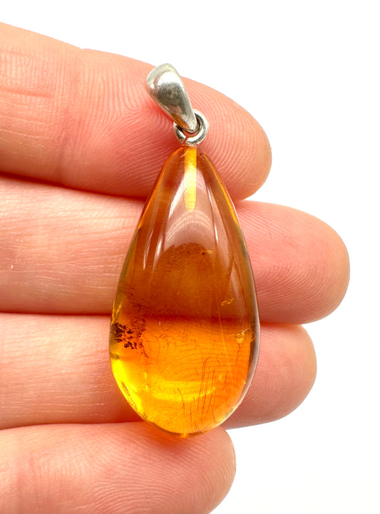 Pendente in argento con Ambra – SP/JN007
