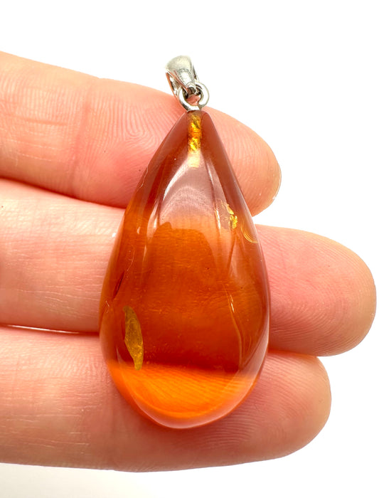 Pendente in argento con Ambra – SP/JN011