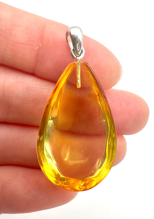 Pendente in argento con Ambra – SP/JN018