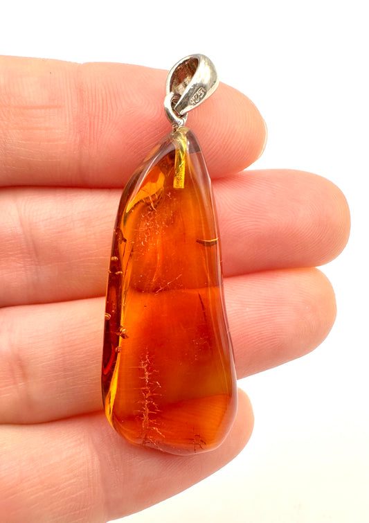 Pendente in argento con Ambra – SP/JN027
