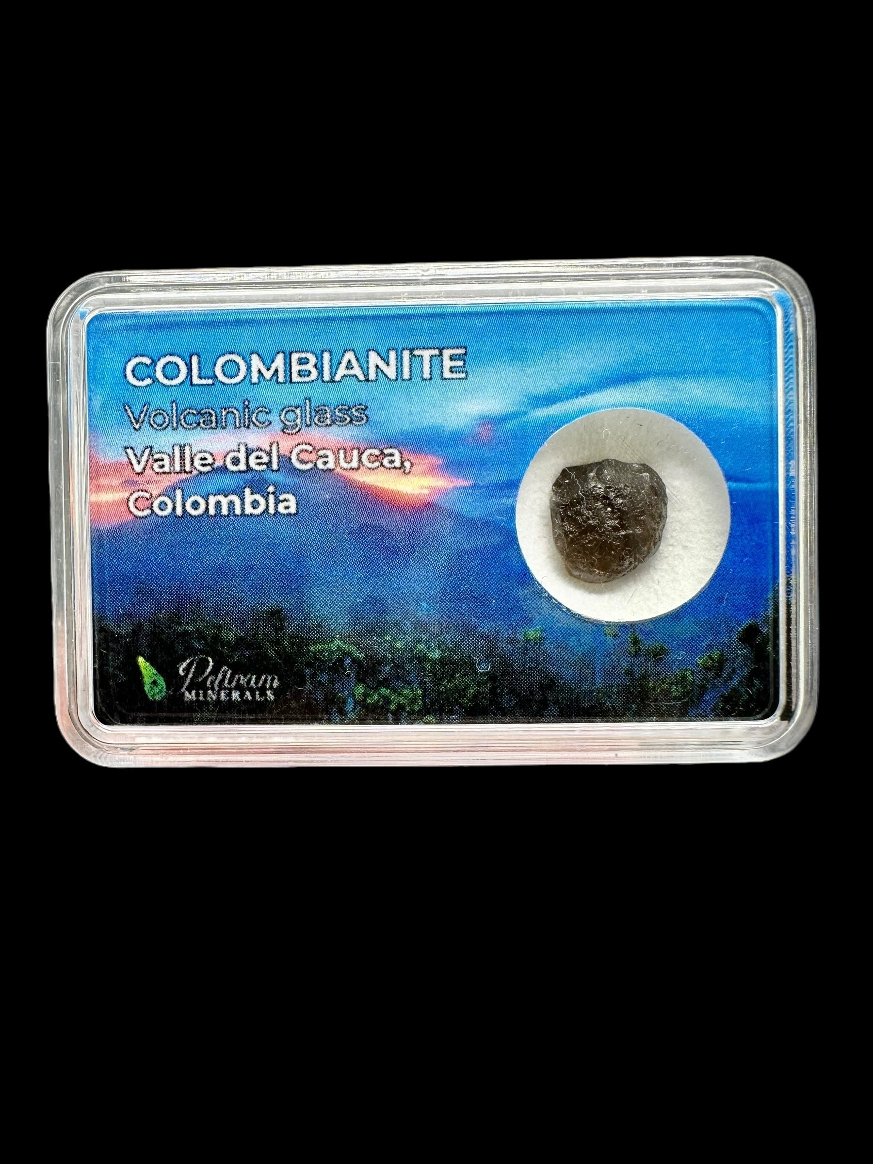 Colombianite in box 0,8g – Valle del Cauca, Colombia