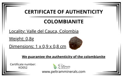 Colombianite in box – Valle del Cauca, Colombia – KO052