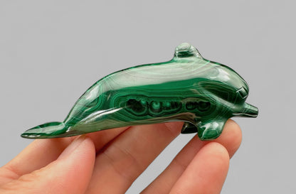 Animale in Malachite – Delfino – MZ029