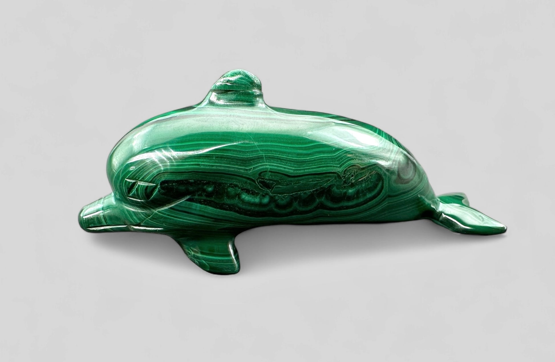 Animale in Malachite – Delfino – MZ029