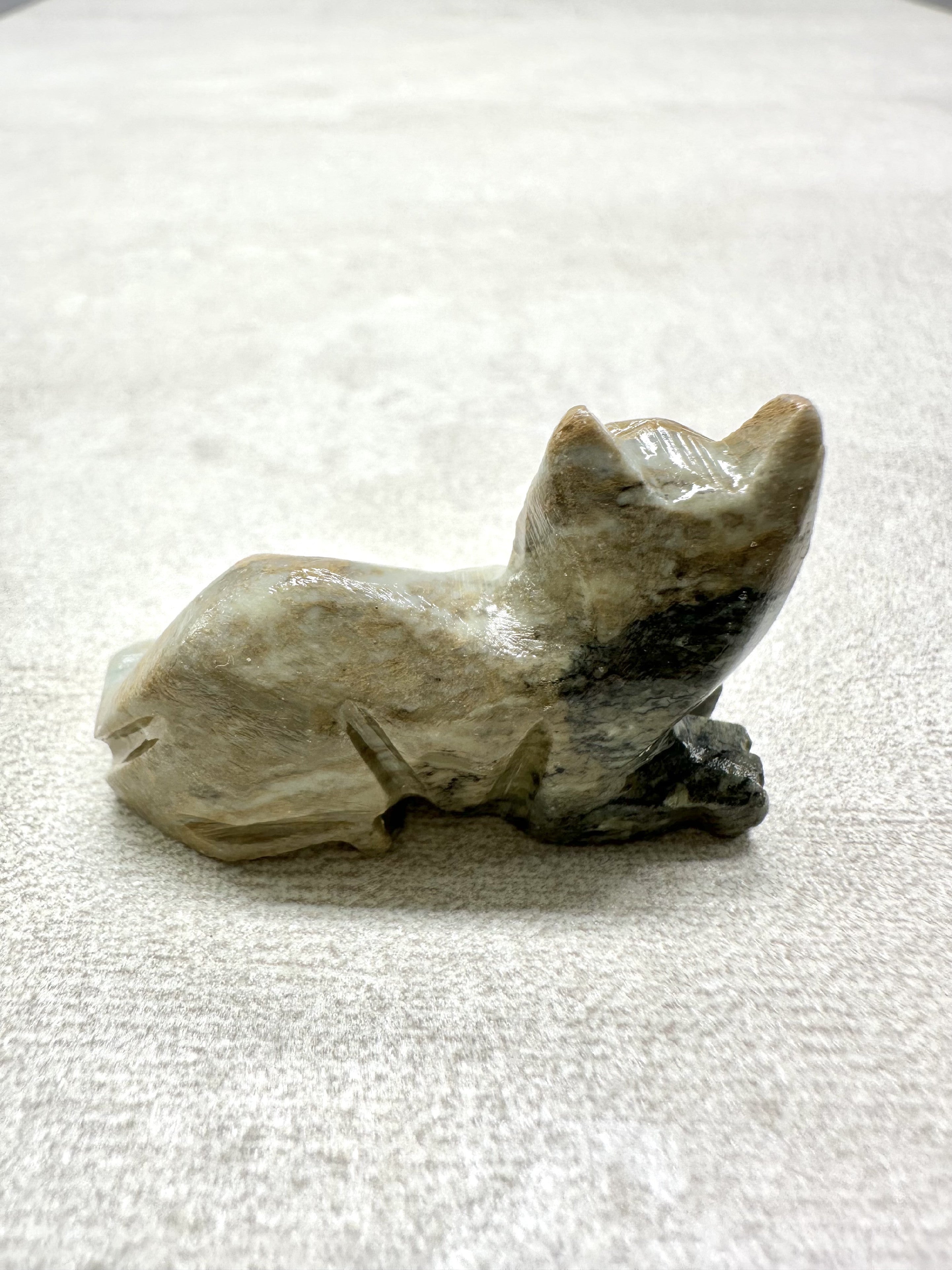 Animal made of soapstone – cat - ZV001