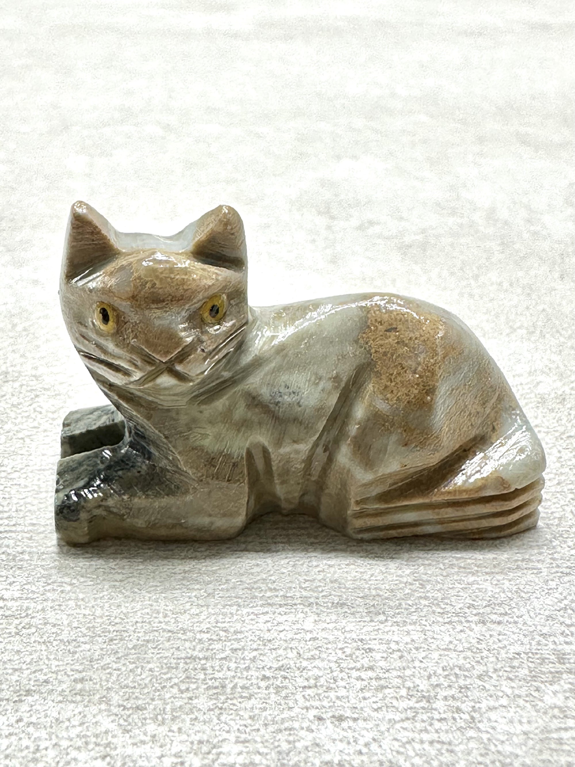 Animal made of soapstone – cat